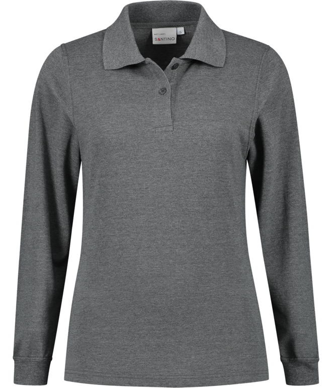 SANTINO MATT Dames Poloshirt lange mouw