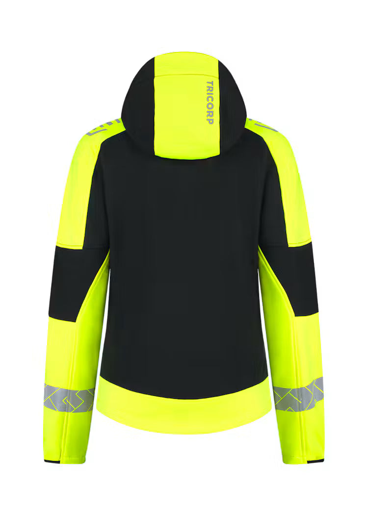 Tricorp 406115 Softshell Capuchon Reflective Redefined Dames – Comfortabele en Reflecterende Werkjas