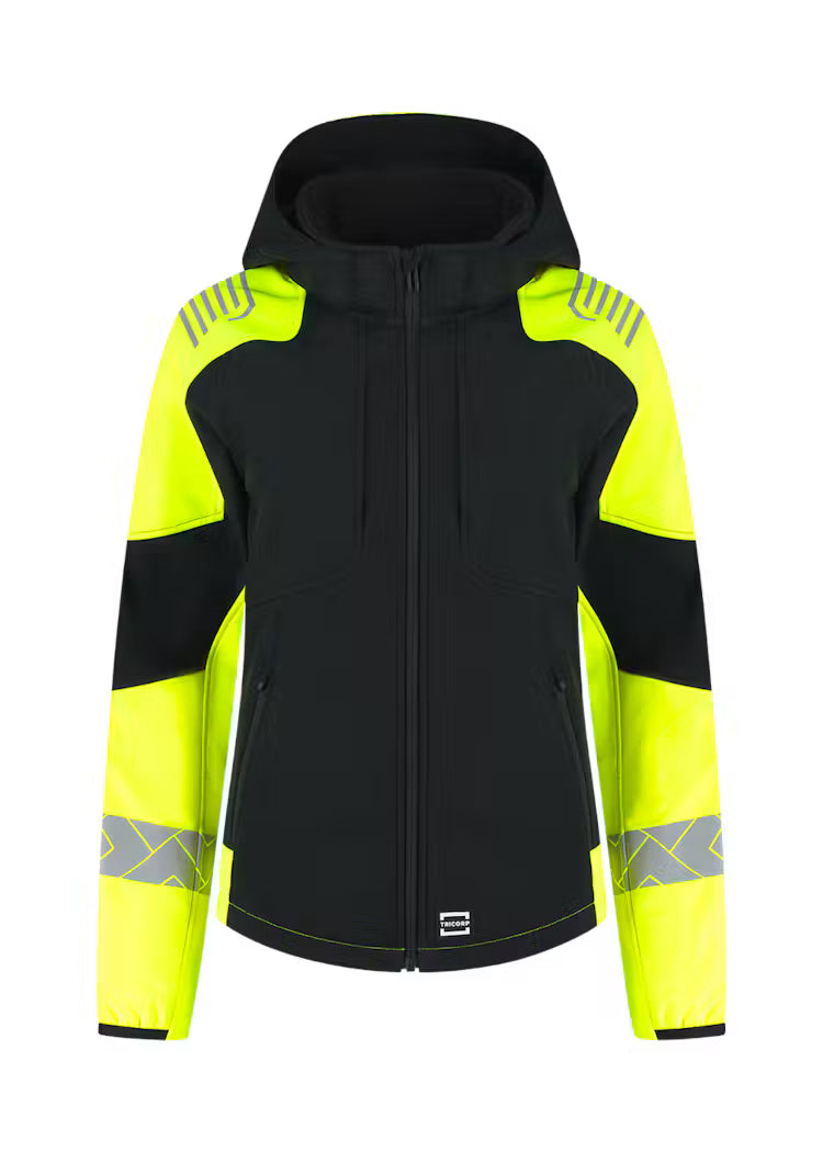Tricorp 406115 Softshell Capuchon Reflective Redefined Dames – Comfortabele en Reflecterende Werkjas