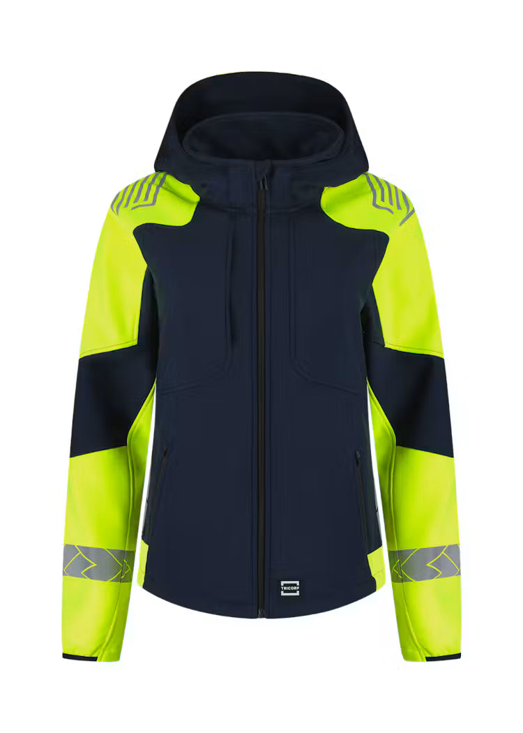 Tricorp 406115 Softshell Capuchon Reflective Redefined Dames – Comfortabele en Reflecterende Werkjas