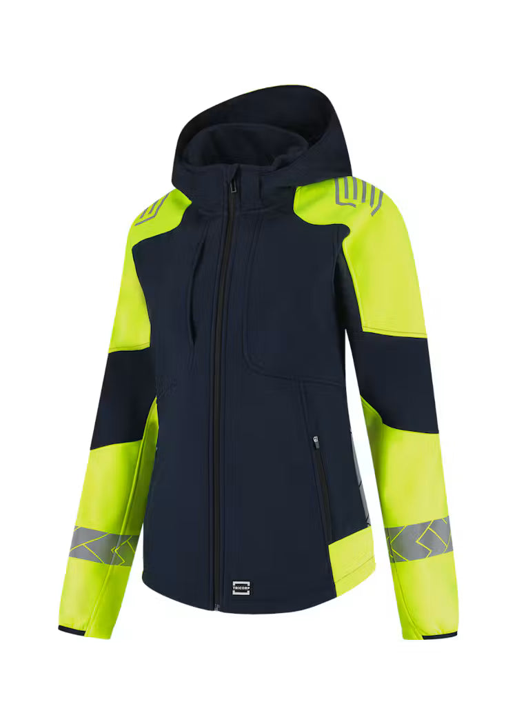Tricorp 406115 Softshell Capuchon Reflective Redefined Dames – Comfortabele en Reflecterende Werkjas