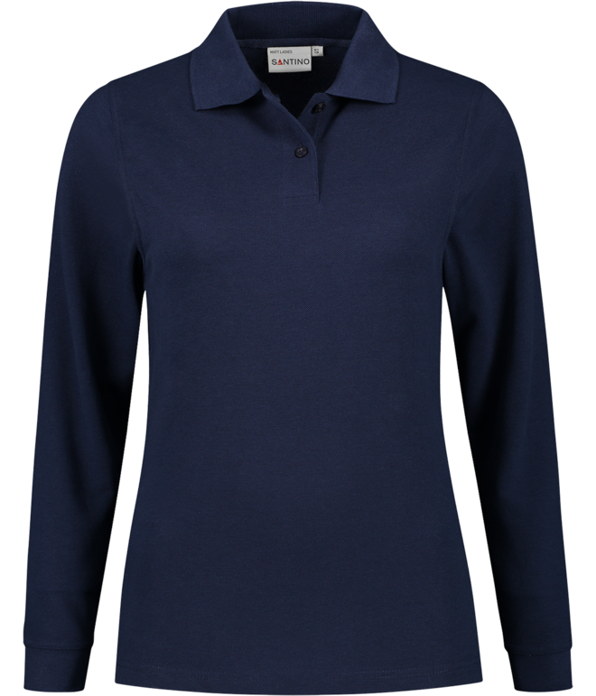 SANTINO MATT Dames Poloshirt lange mouw