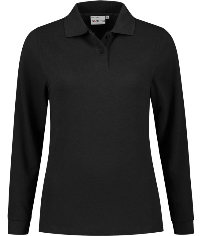 SANTINO MATT Dames Poloshirt lange mouw