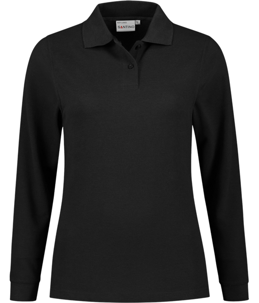 SANTINO MATT Dames Poloshirt lange mouw
