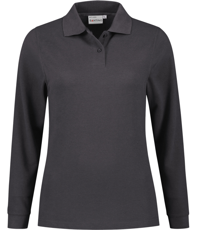 SANTINO MATT Dames Poloshirt lange mouw