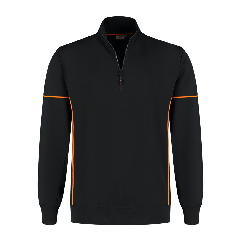 SANTINO COLLIN Zipsweater