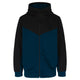 Herock TIBOR sweater met kap – Tweekleurig met lange rits