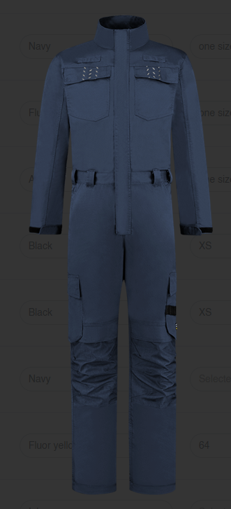 TRICORP Overall met kniezakken