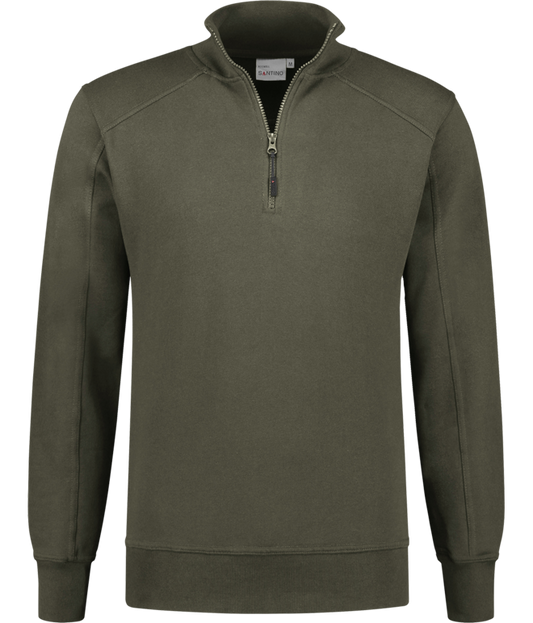 SANTINO ROSWELL Polosweater met ritskraag