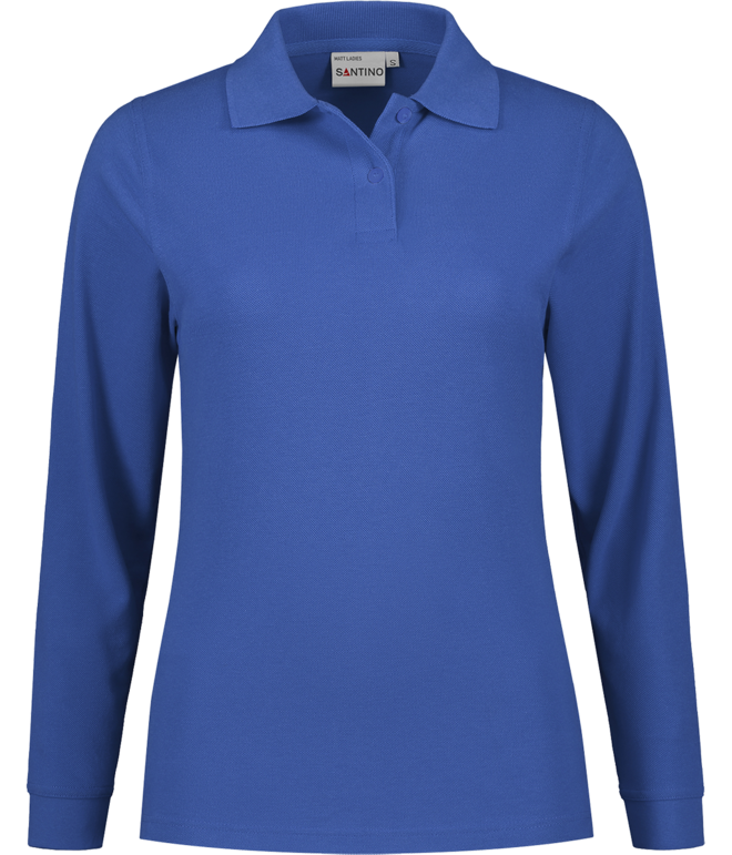 SANTINO MATT Dames Poloshirt lange mouw